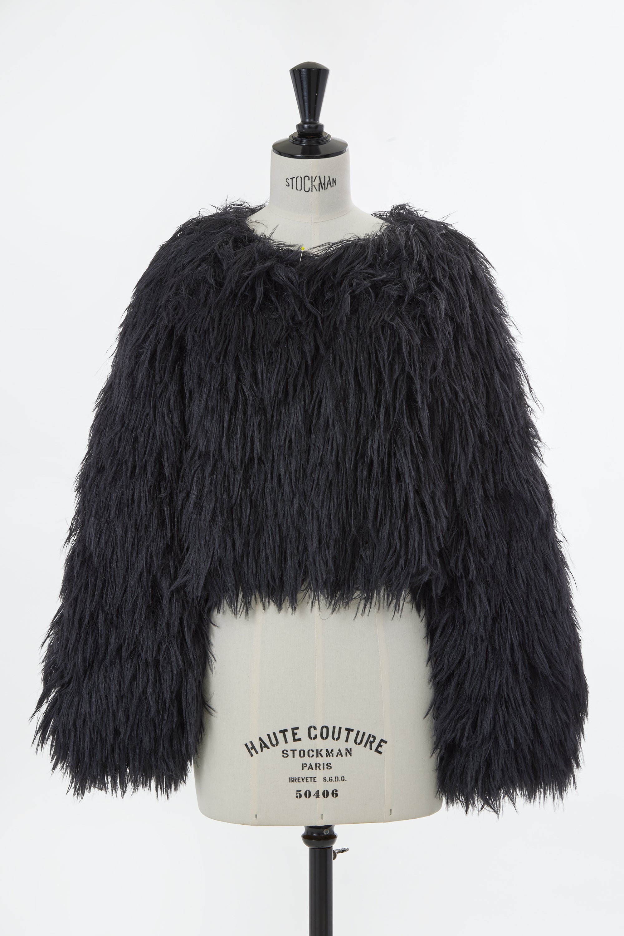 Long Fur Knit Short Cardigan | Shell White – MYLAN ONLINE SHOP