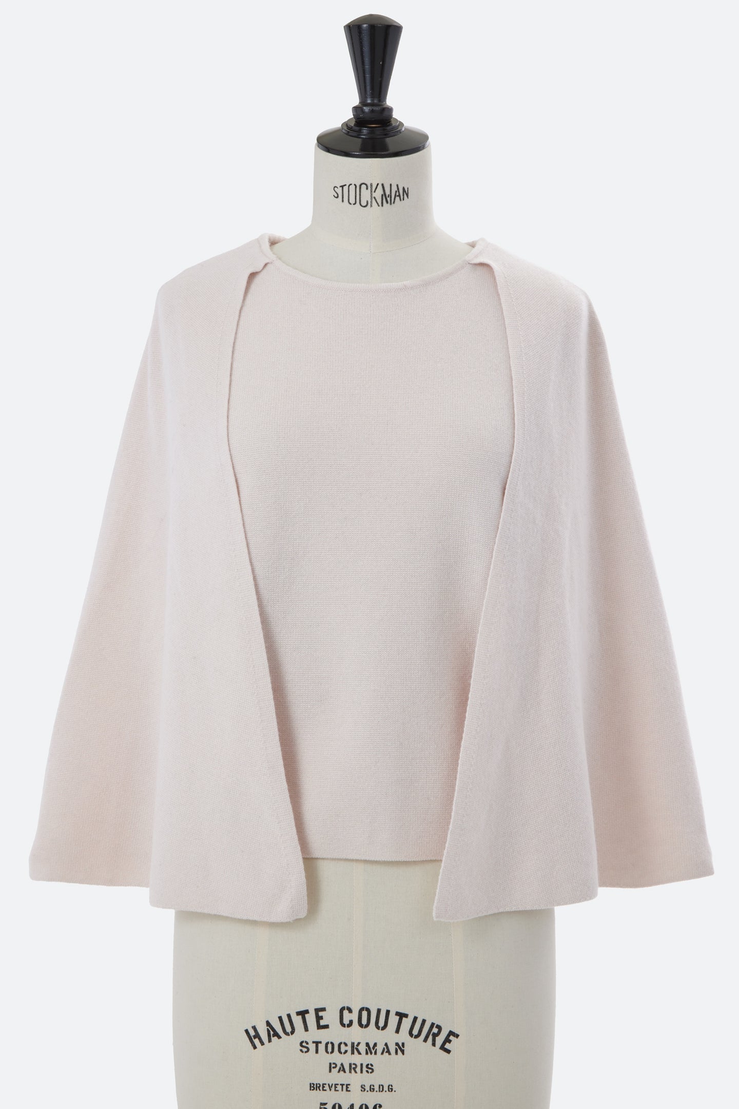 Wool Cashmere Cape Knit | Shell White