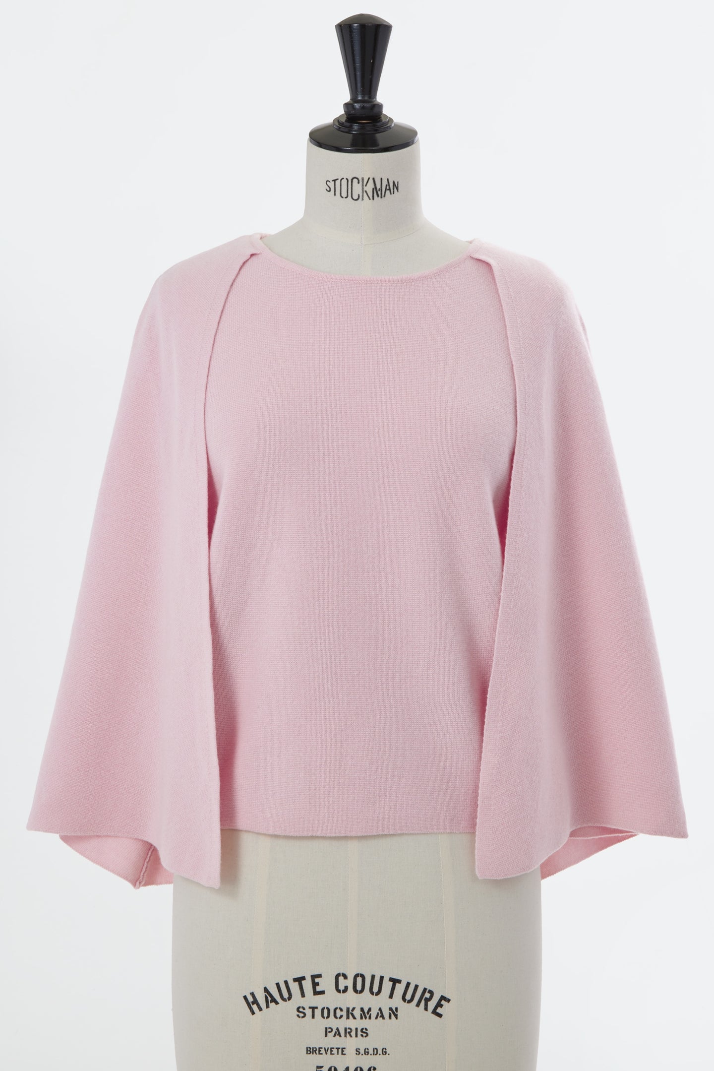 Wool Cashmere Cape Knit | Cherry Blossom
