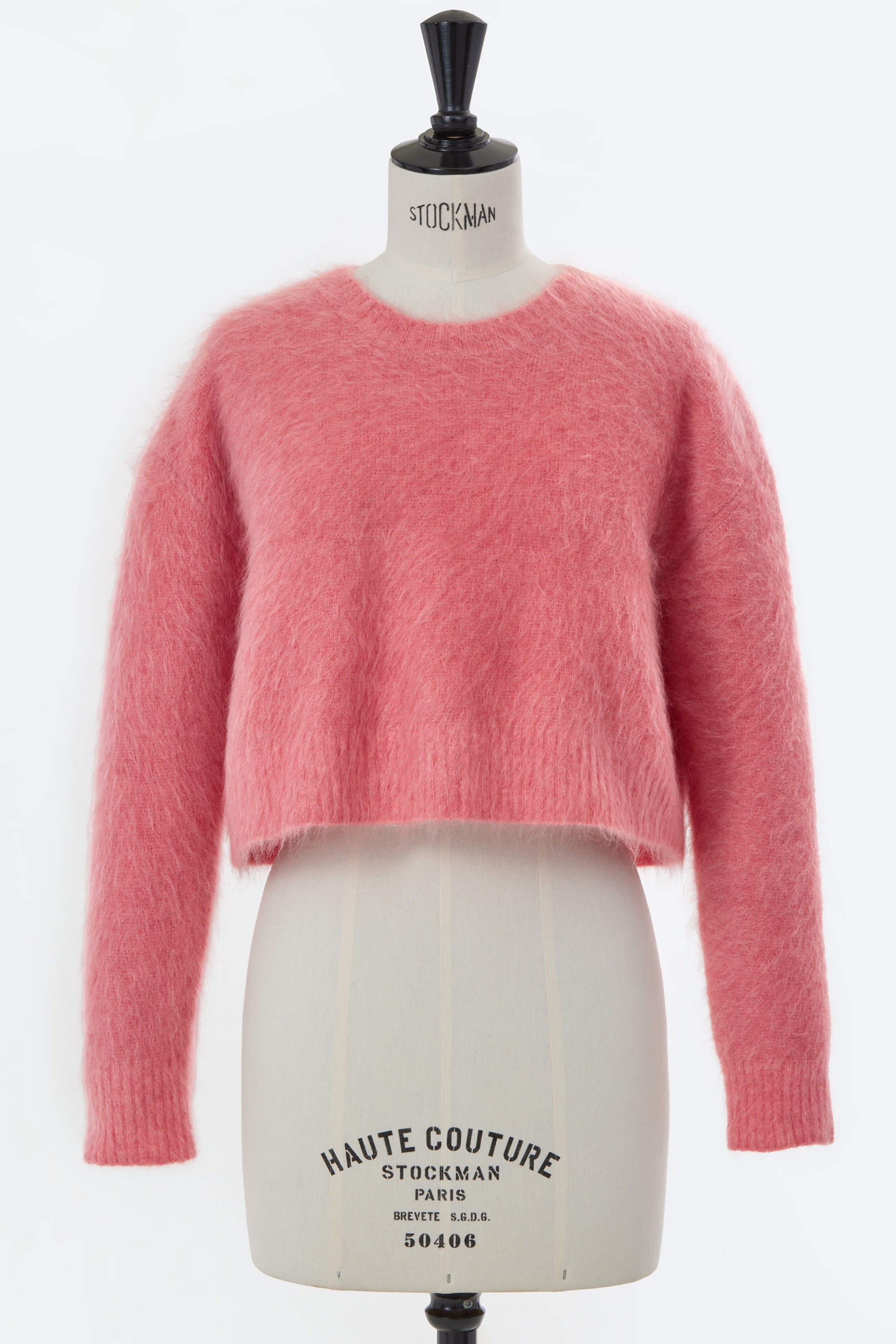 Wool Mohair Knit Short Top | Shell White – MYLAN ONLINE SHOP Wool Mohair Knit Short Top | Shell White – MYLAN ONLINE SHOP