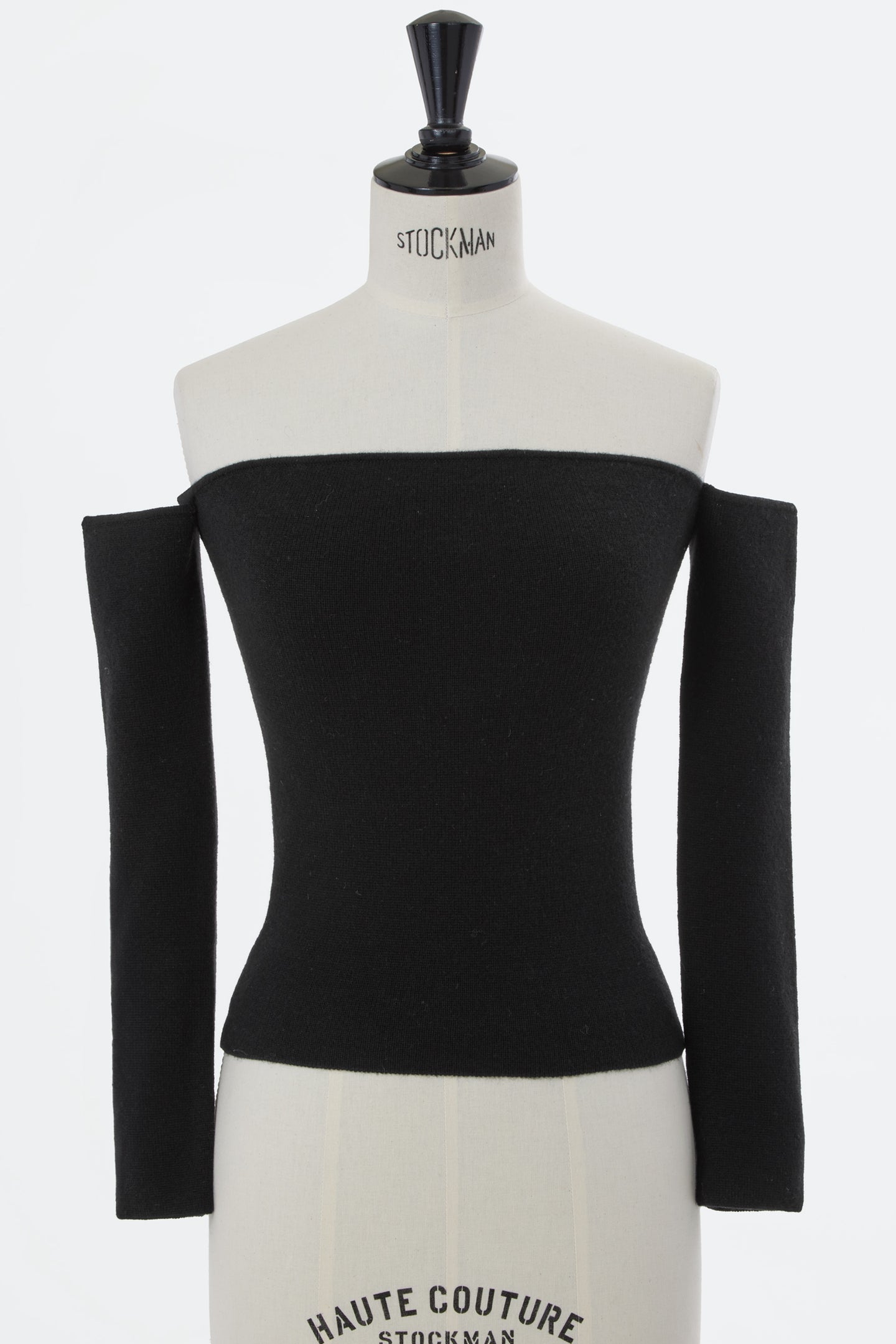 Wool Cashmere Off-Shoulder Knit | Stone