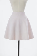 Load image into Gallery viewer, Wool Cashmere Flare Mini Skirt | Shell White
