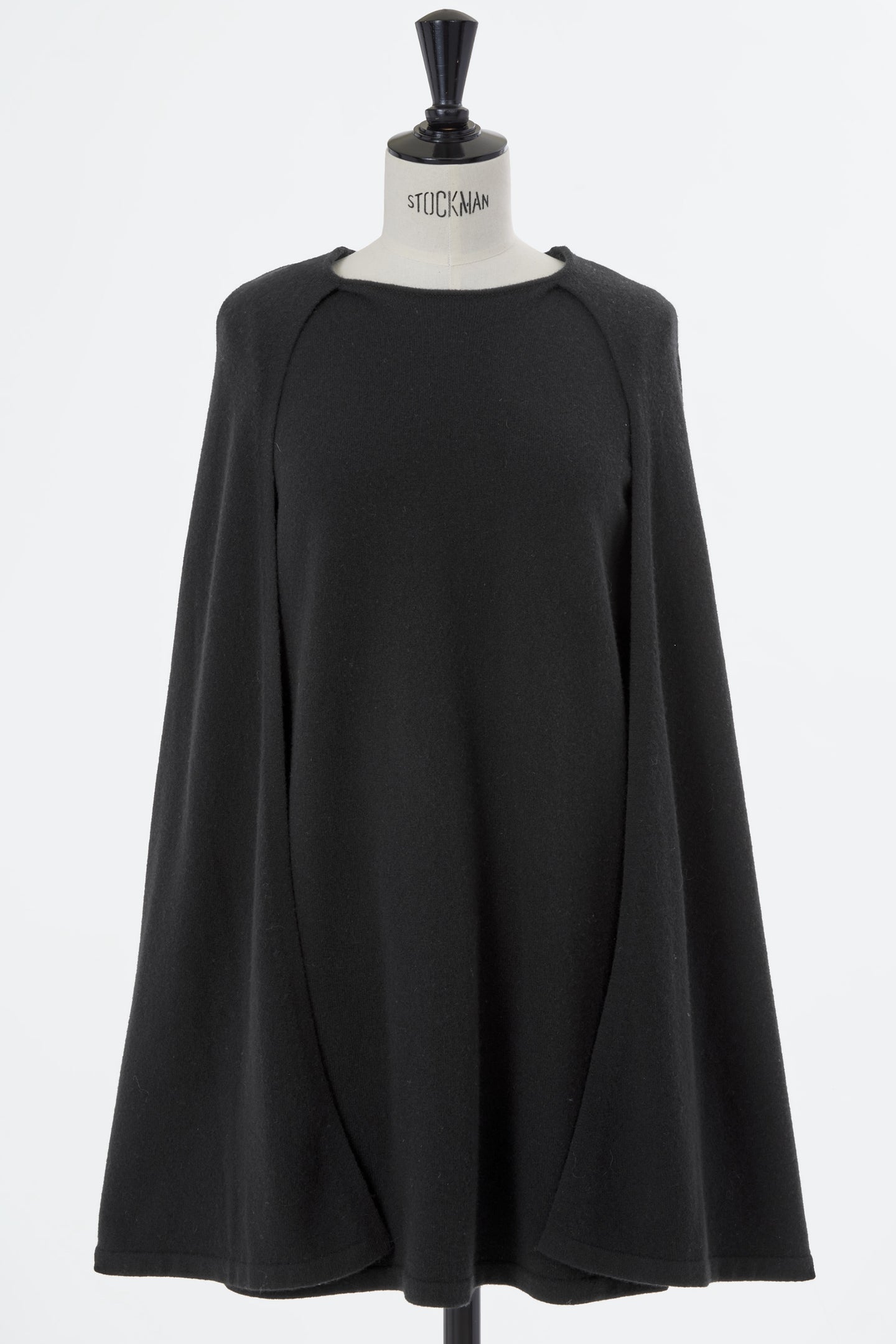 Wool Cashmere Cape Knit Dress | Stone