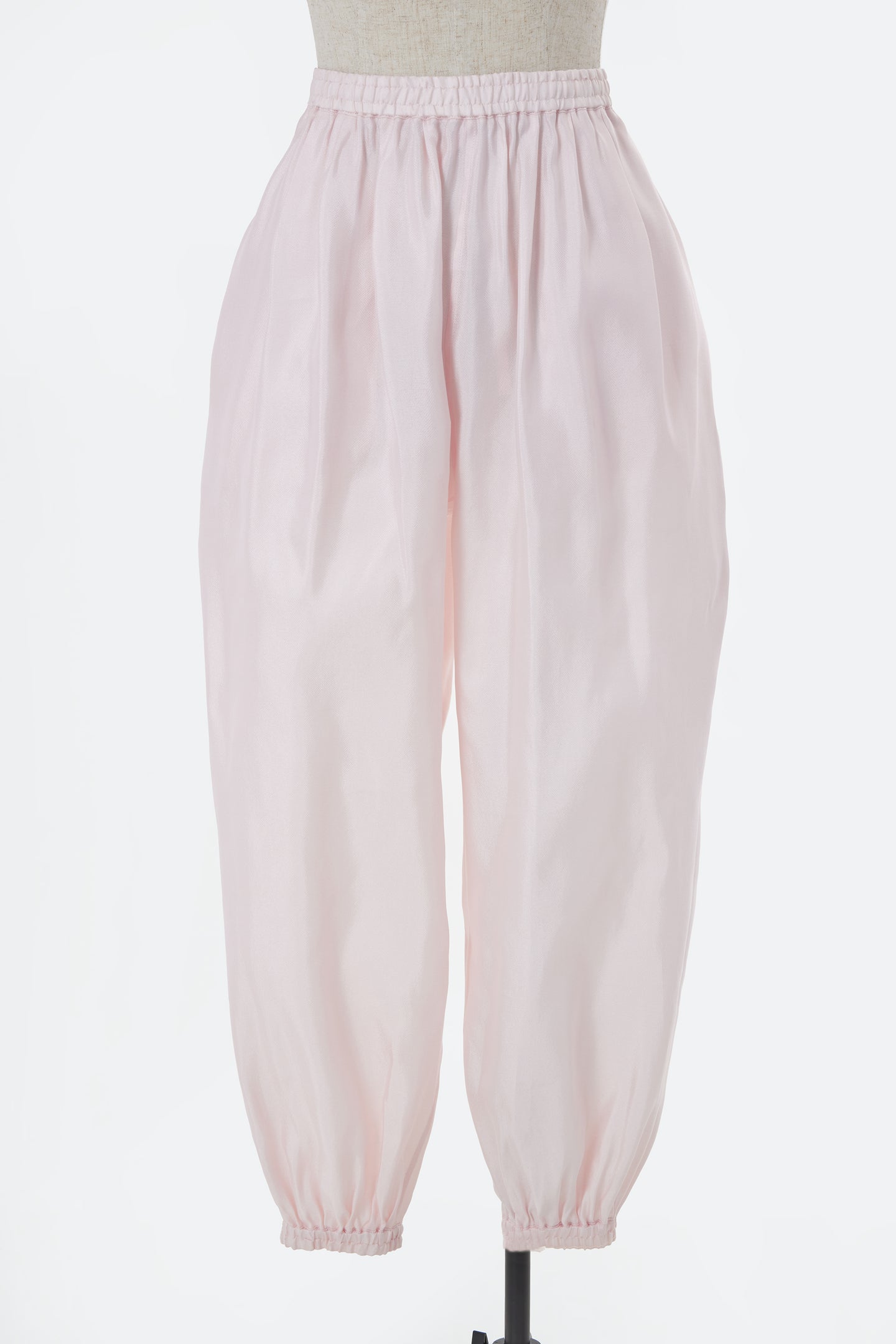 Silk Gathered Pants | Rose
