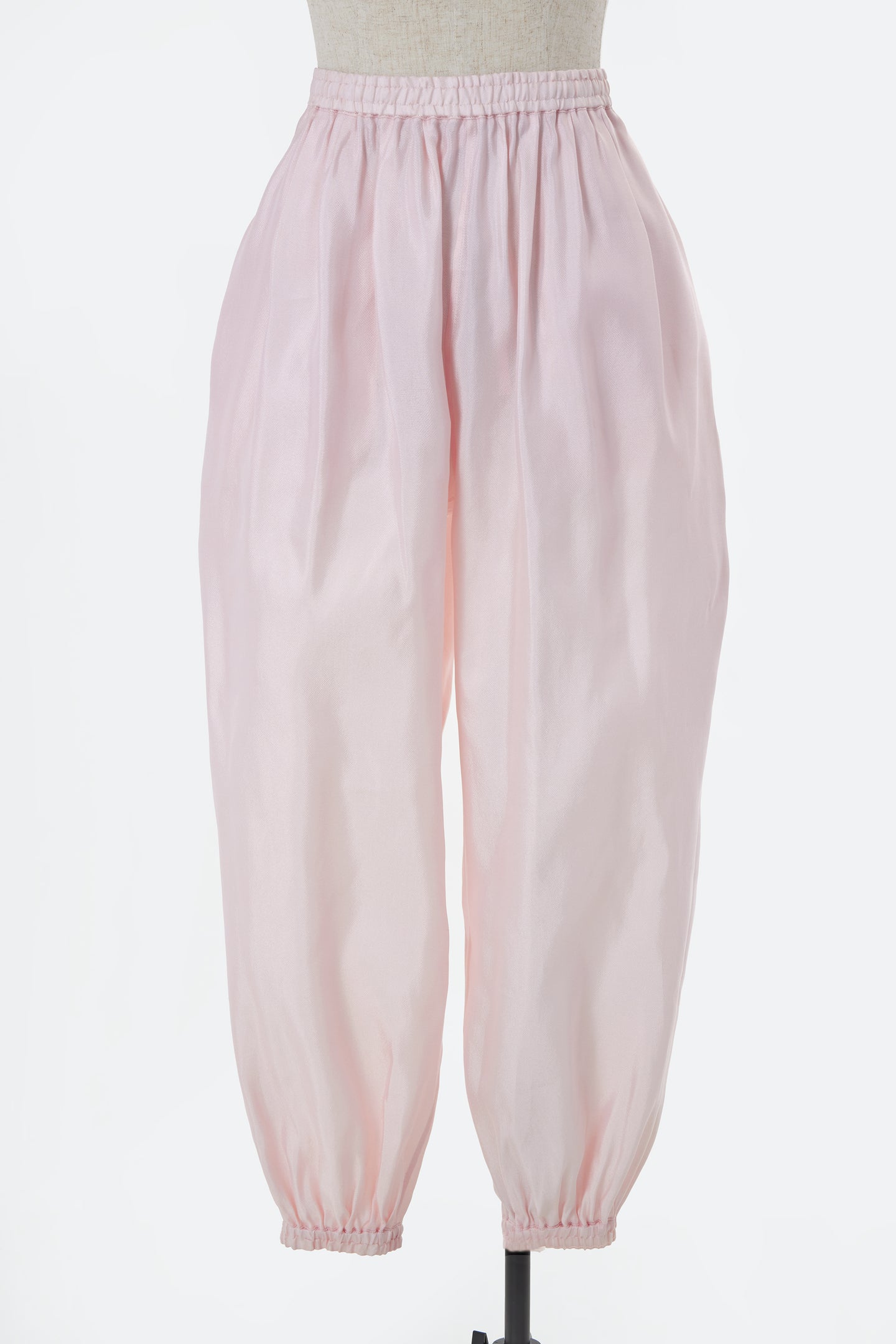 Silk Gathered Pants | Rose