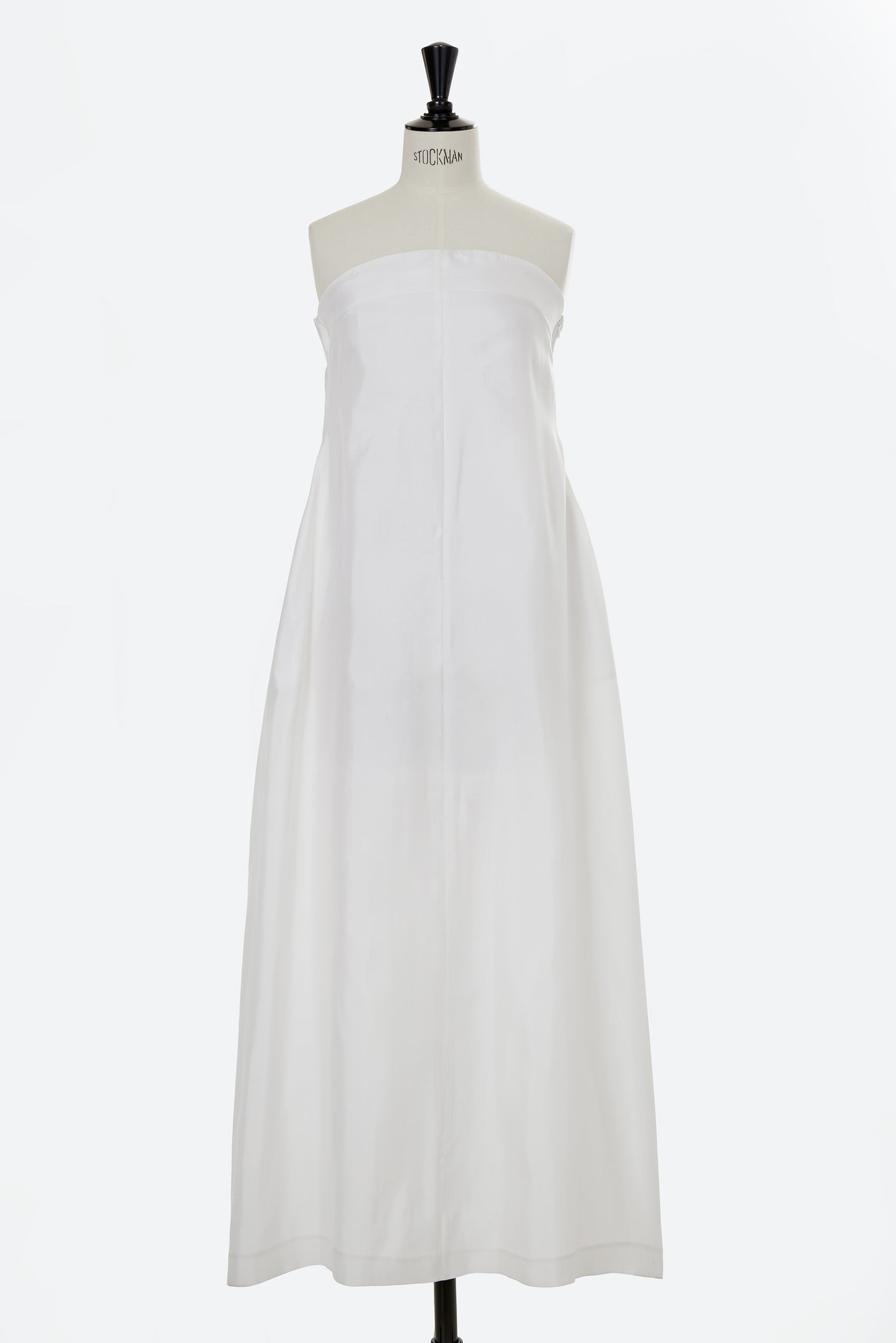 Silk Bear Top Long Dress | Shell White