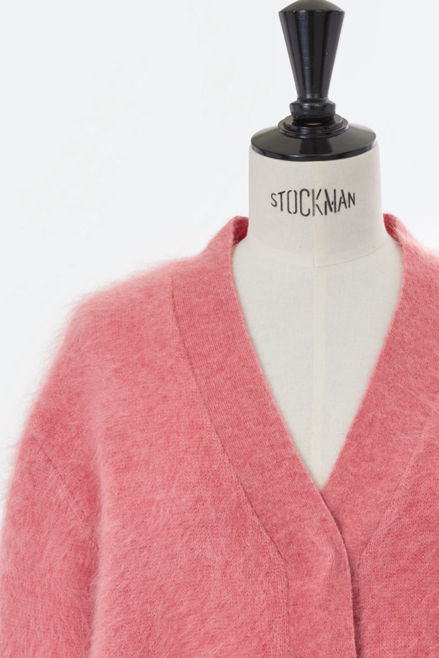 Wool Mohair Knit Big Cardigan | Cherry Blossom