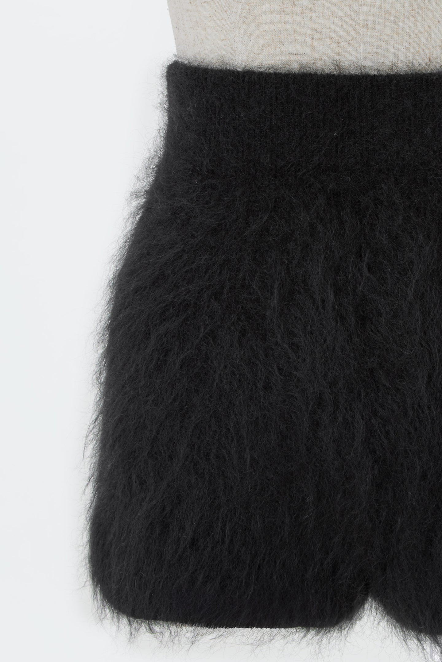 Wool Mohair Knit Shorts | Stone