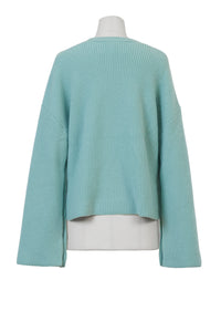 Cashmere Side Button Knit | Pearl