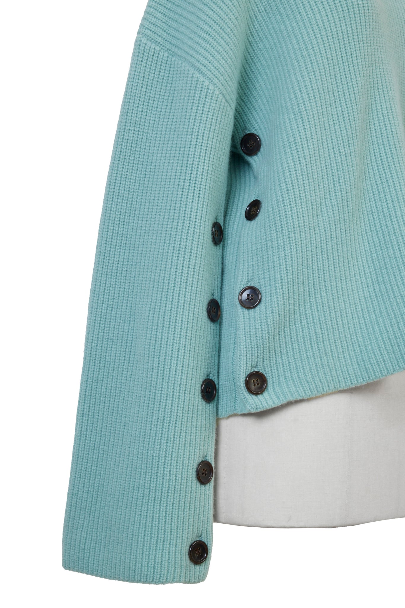 Cashmere Side Button Knit | Pearl – MYLAN ONLINE SHOP