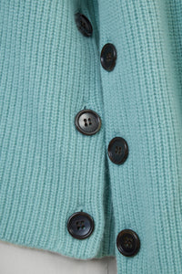 Cashmere Side Button Knit | Stone