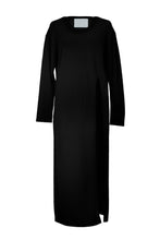 Load image into Gallery viewer, Cashmere Side Slit Knit Dress | Stone
