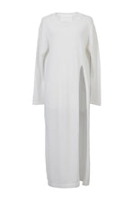 Load image into Gallery viewer, Cashmere Side Slit Knit Dress | Pearl
