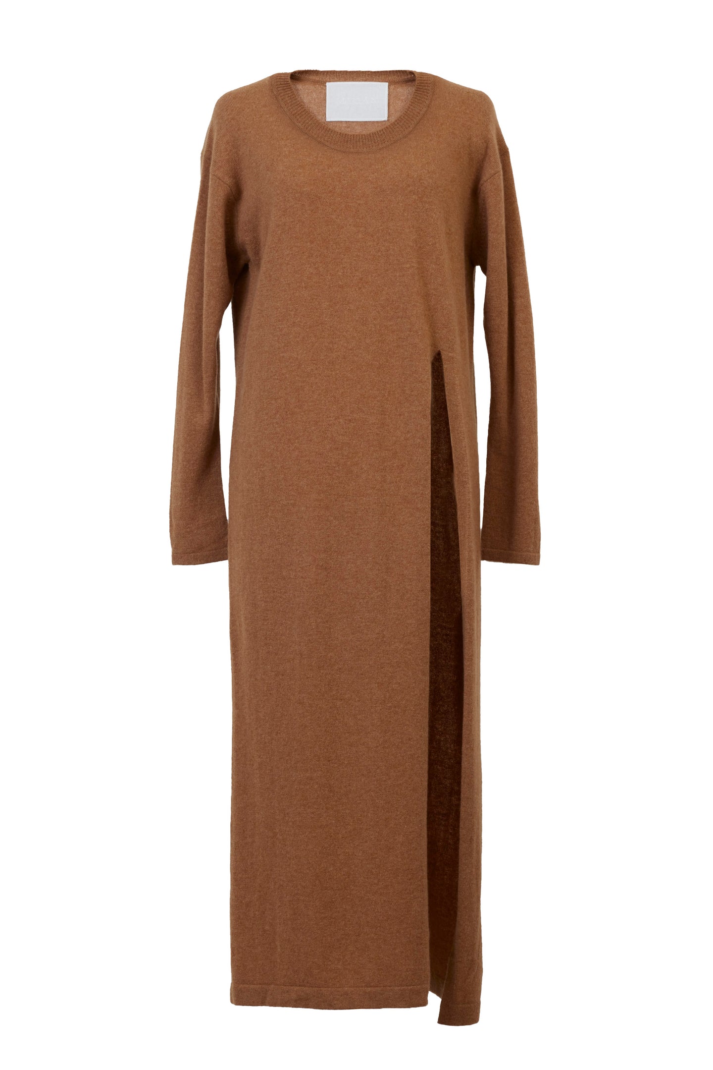 Cashmere Side Slit Knit Dress | Sahara