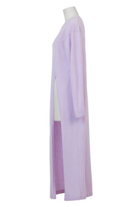 Cashmere Side Slit Knit Dress | Orchid