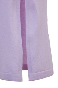 Cashmere Side Slit Knit Dress | Stone