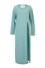 Load image into Gallery viewer, Cashmere Side Slit Knit Dress | Mint

