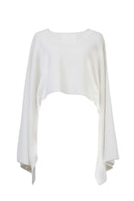 Load image into Gallery viewer, Cashmere 2 way poncho Knit | Pearl
