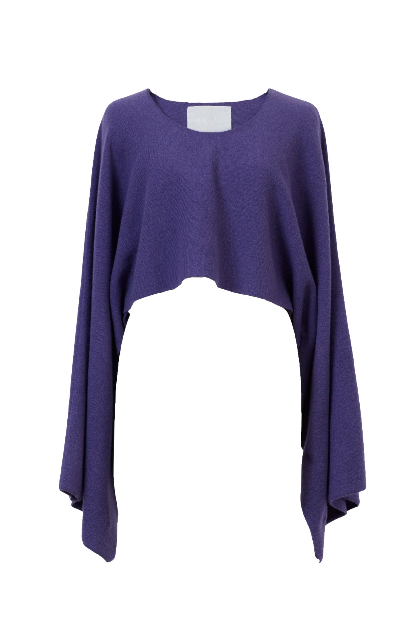 Cashmere 2 way poncho Knit | Orchid