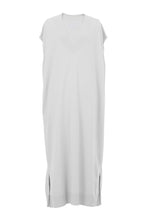 Load image into Gallery viewer, Cashmere Knit Nosleeve V Neck Dress | Pearl
