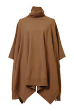 Load image into Gallery viewer, Cashmere Knit Poncho Top | Sahara
