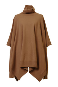 Cashmere Knit Poncho Top | Sahara