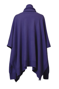 Cashmere Knit Poncho Top | Orchid