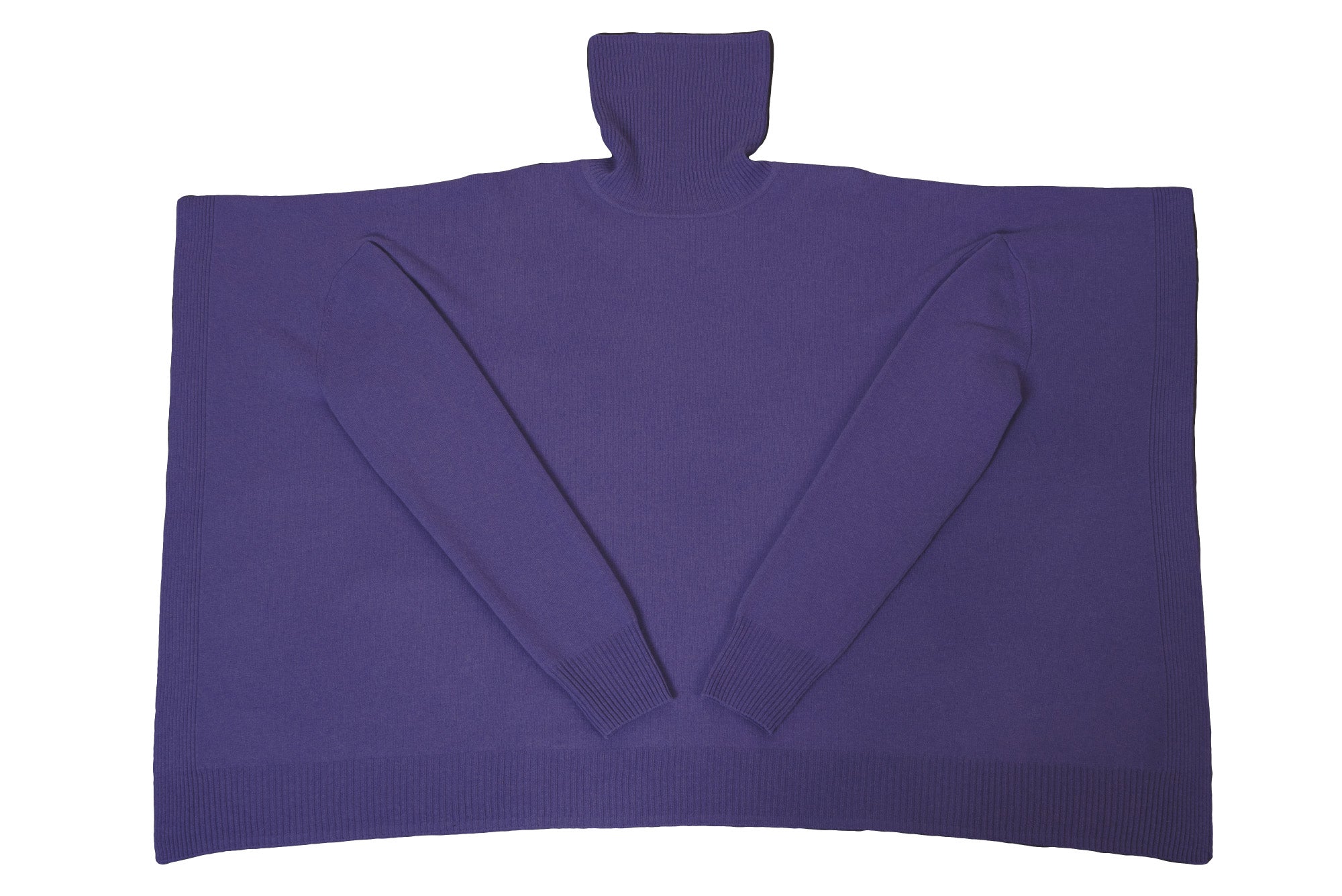 Cashmere Knit Poncho Top | Indigo – MYLAN ONLINE SHOP