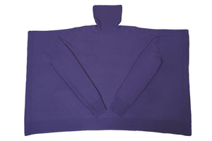 Cashmere Knit Poncho Top | Stone