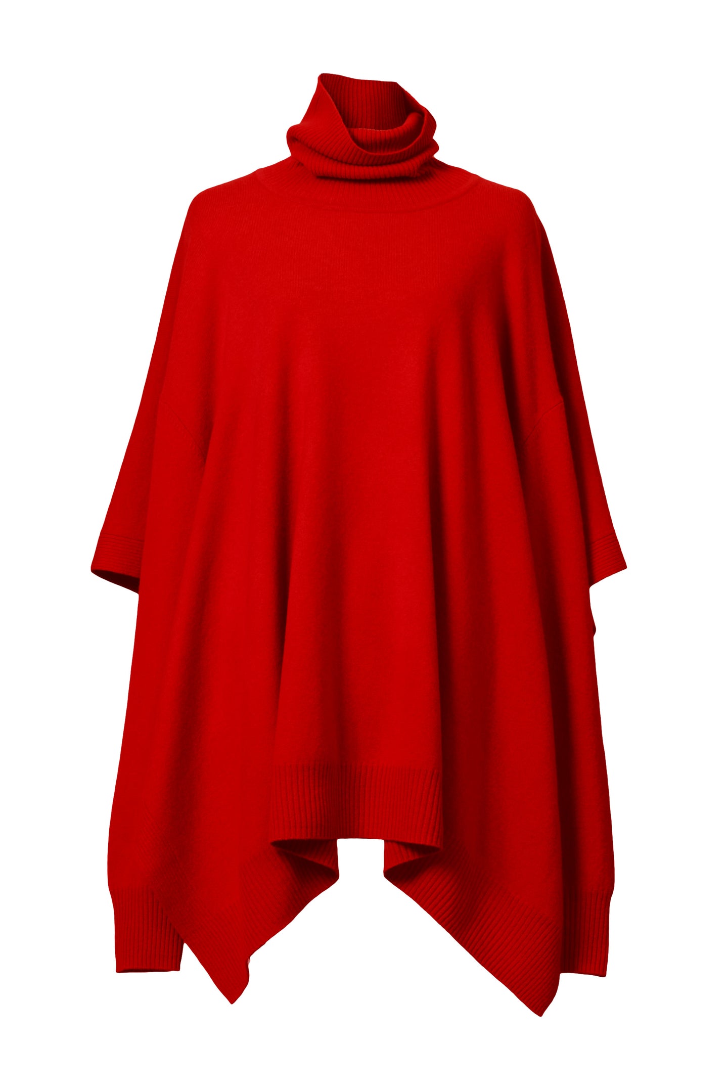 Cashmere Knit Poncho Top | Ruby