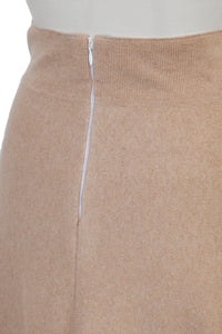 Cashmere Wool Knit Flare Skirt | Pearl