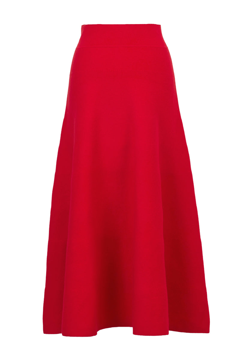 Cashmere Wool Knit Flare Skirt | Ruby – MYLAN ONLINE SHOP