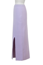 Load image into Gallery viewer, Cashmere Wool Knit Slit Long Skirt | Ecru
