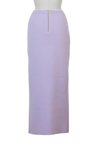 Cashmere Wool Knit Slit Long Skirt | Pearl