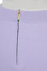 Cashmere Wool Knit Slit Long Skirt | Ecru