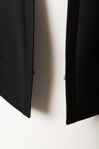 Collarless  Shaped Jacket | Noir