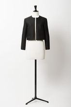 Load image into Gallery viewer, Collarless Short Jacket | Noir
