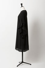 Load image into Gallery viewer, Ruffle Sleeve Dress | Noir
