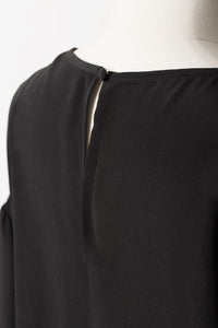 Ruffle Sleeve Dress | Noir
