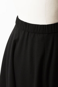 Wool Flare Skirt | Noir