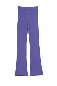 Cashmere Rib knit Pants | Lilac