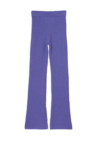 Cashmere Rib knit Pants | Lilac