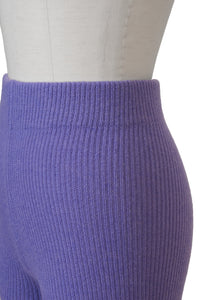 Cashmere Rib knit Pants | Sea Blue