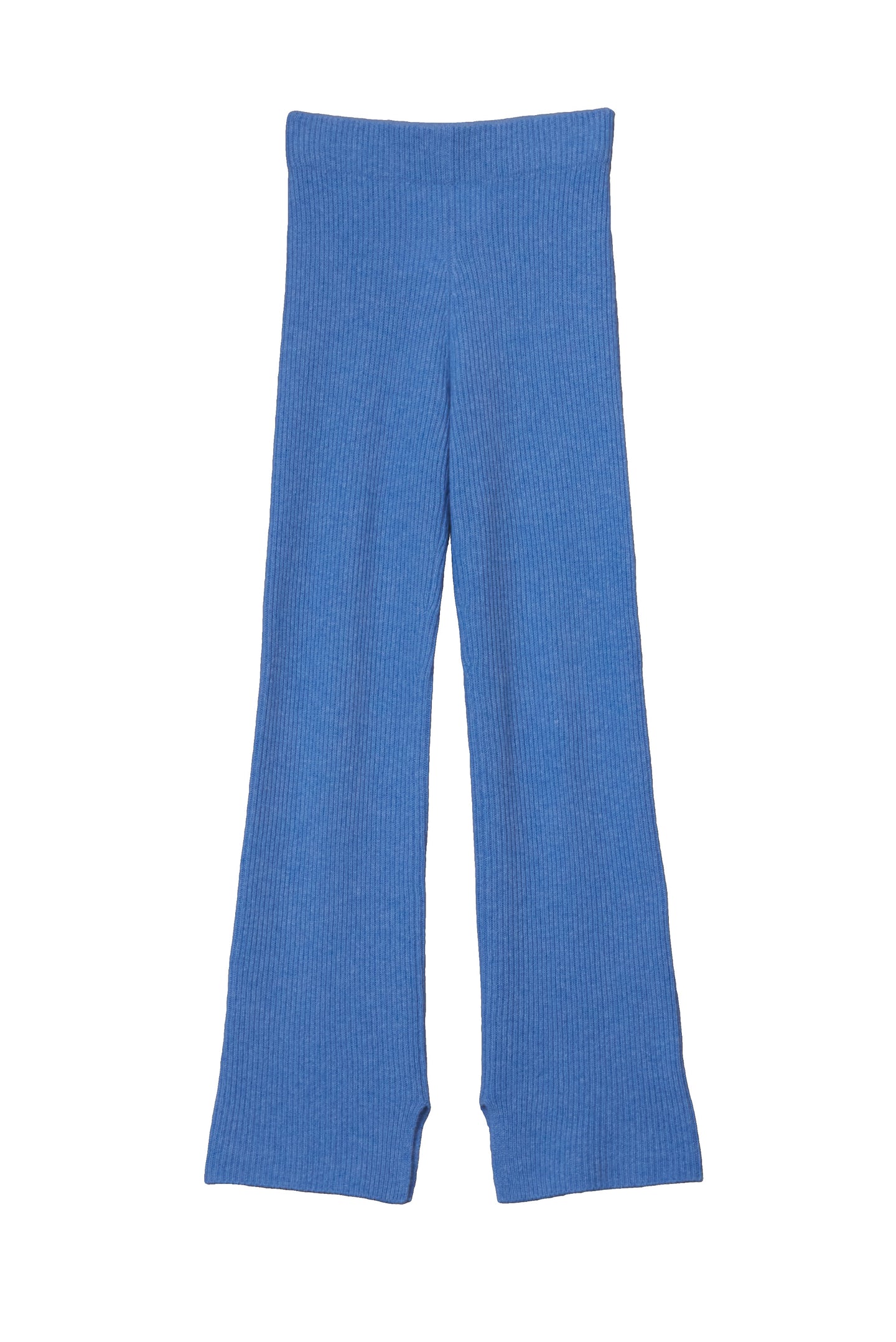 Cashmere Rib knit Pants | Sea Blue