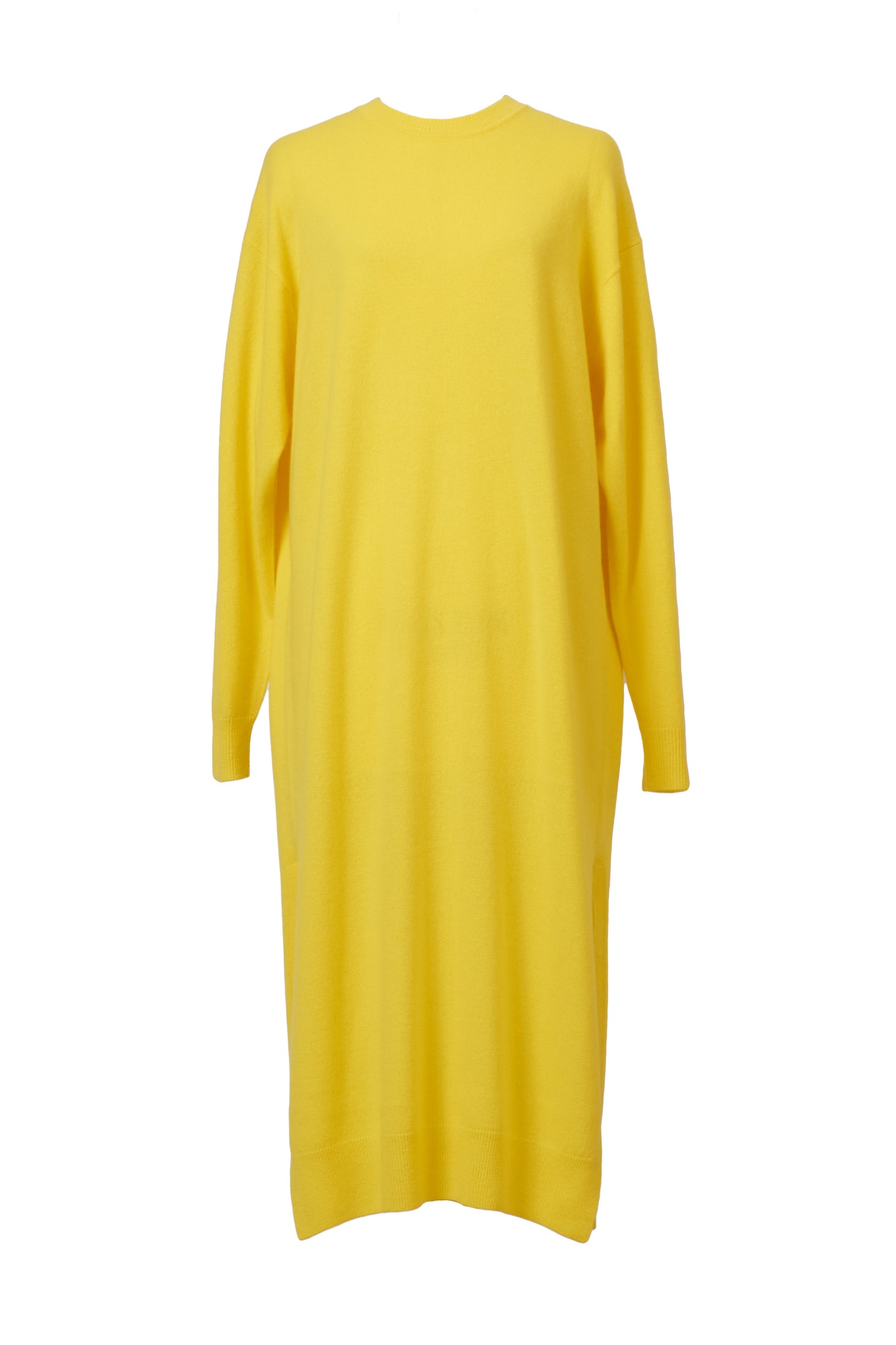 Cashmere Knit Side Slit Dress | Citrine