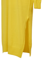 Load image into Gallery viewer, Cashmere Knit Side Slit Dress | Citrine
