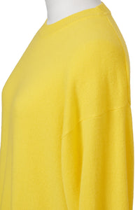 Cashmere Knit Side Slit Dress | Shell White