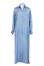 Load image into Gallery viewer, Bi-Color Stripe Shirt Dress | Red
