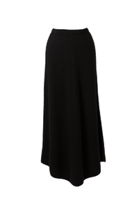 Rib Knit Skirt | Noir