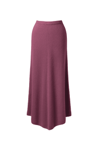 Rib Knit Skirt | Terracotta